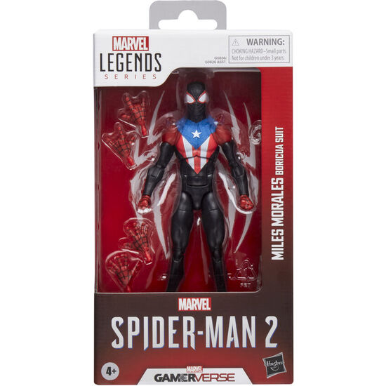 FIGURA MILES MORALES BORICUA SUIT SPIDER-MAN 2 MARVEL LEGENDS 15CM image 1