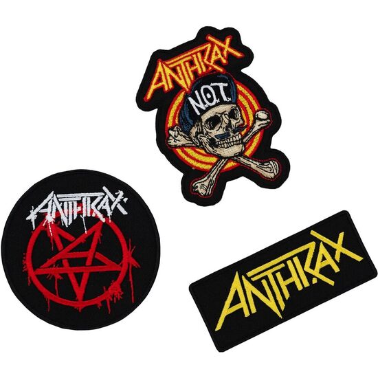 SET 3 PARCHES ANTHRAX image 0