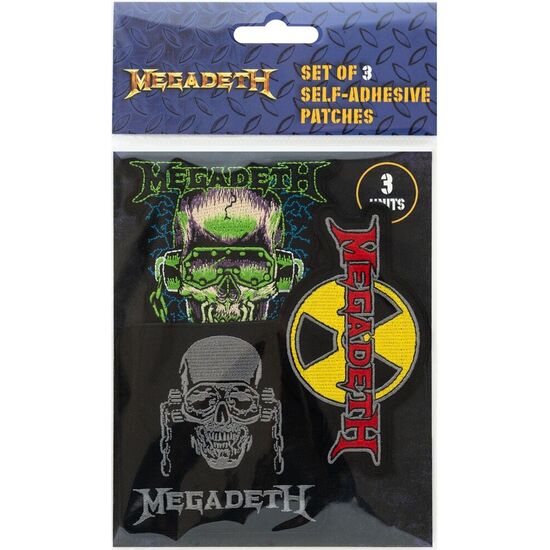SET 3 PARCHES MEGADETH image 1