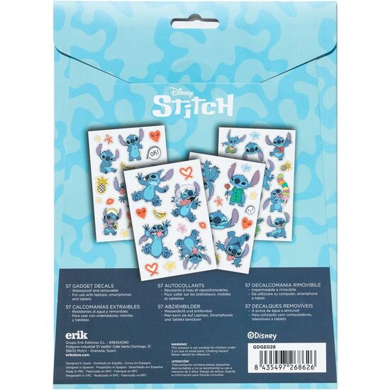 SET PEGATINAS REUTILIZABLES STITCH  DISNEY image 1