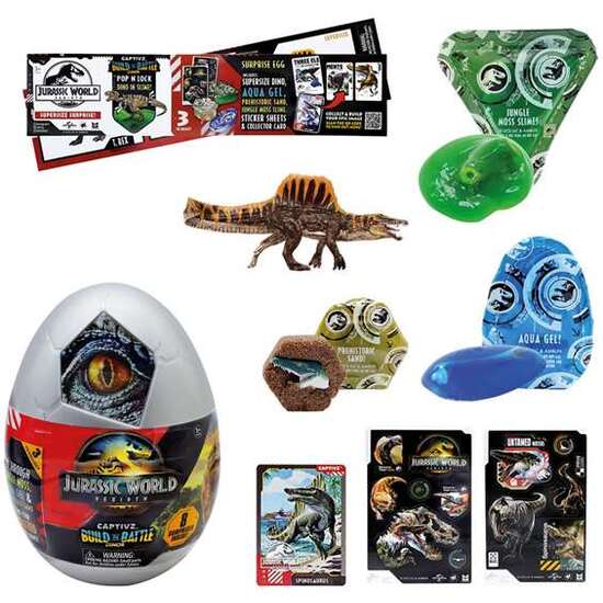 HUEVO SORPRESA JURASSIC WORLD  REBIRTH CAPTIVZ MUCHAS SORPRESAS EN SU INTERIOR image 2