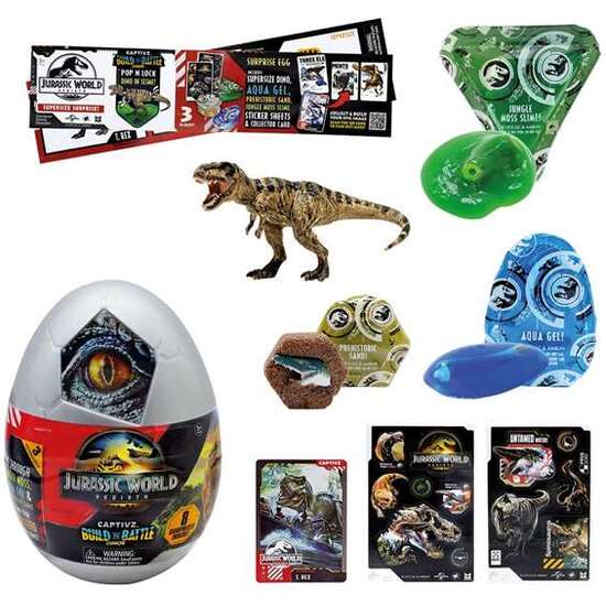 HUEVO SORPRESA JURASSIC WORLD  REBIRTH CAPTIVZ MUCHAS SORPRESAS EN SU INTERIOR image 3