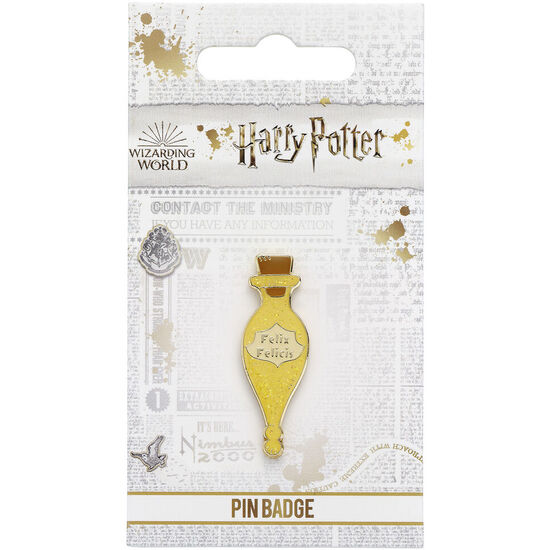 PIN BADGE FELIX FELICIS HARRY POTTER image 1