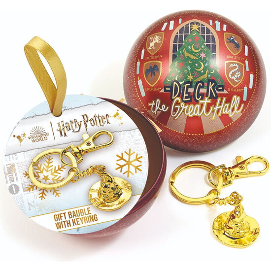 LLAVERO SOMBRERO SELECCIONADOR + BOLA DE NAVIDAD HARRY POTTER image 0
