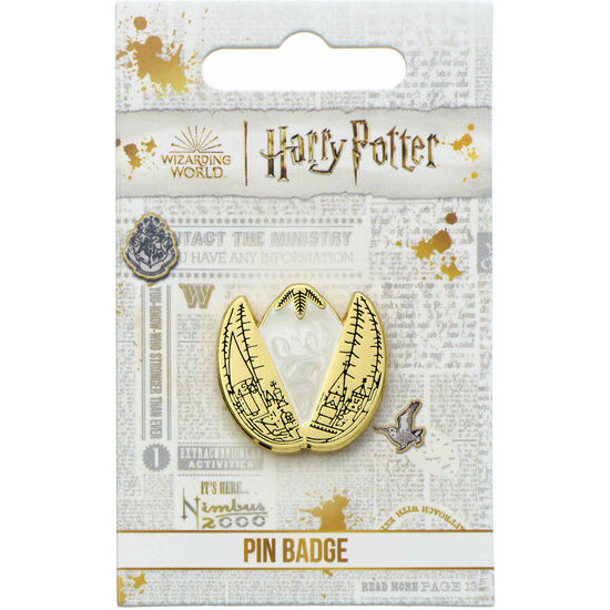 PIN BADGE HUEVO DE ORO HARRY POTTER image 1