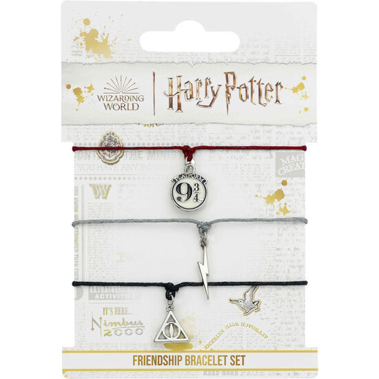 SET 3 PULSERAS AMISTAD RELIQUIAS DE LA MUERTE HARRY POTTER image 1