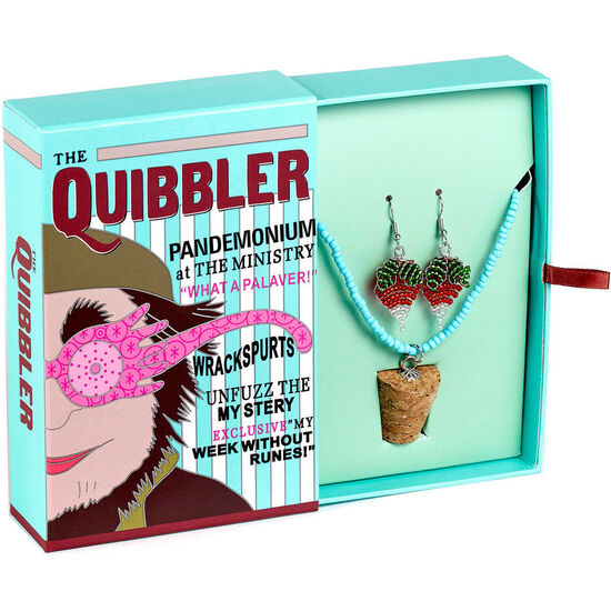 SET COLGANTE + PENDIENTES LUNA LOVEGOODS QUIBBLER HARRY POTTER image 2