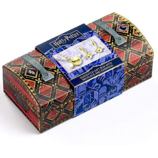 SET COLGANTE + PENDIENTES SNITCH DORADA HARRY POTTER image 3