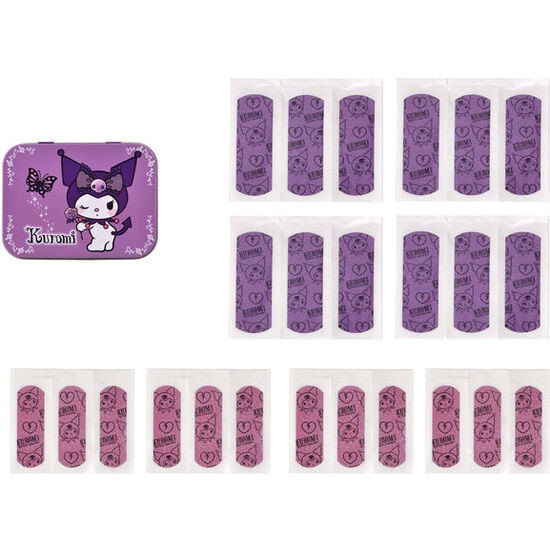 CAJA METAL TIRITAS KUROMI HELLO KITTY image 1