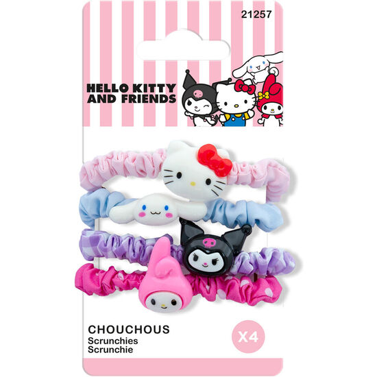 BLISTER 4 GOMAS DE PELO HELLO KITTY image 0