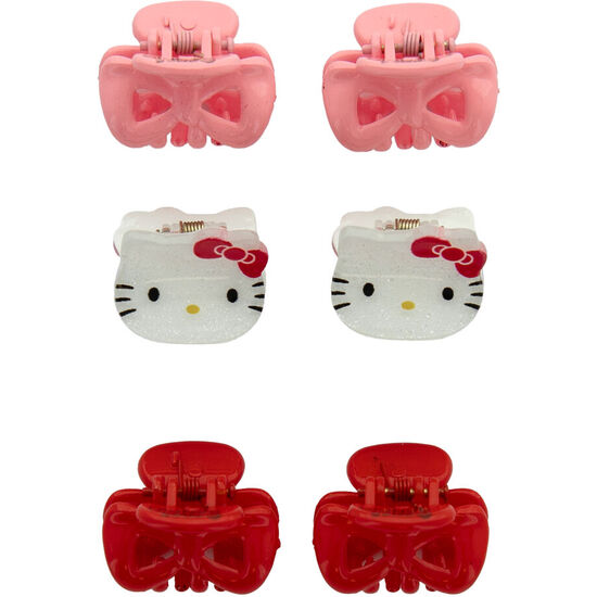BLISTER 6 MINI PINZAS PELO HELLO KITTY image 1