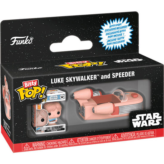 FIGURA BITTY POP RIDES STAR WARS LUKE SKYWALKER AND SPEEDER image 0