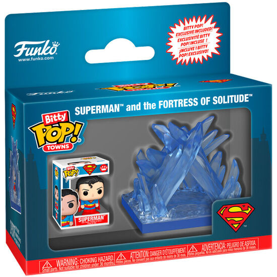 FIGURA BITTY POP TOWN DC COMICS SUPERMAN FORTALEZA DE LA SOLEDAD image 1