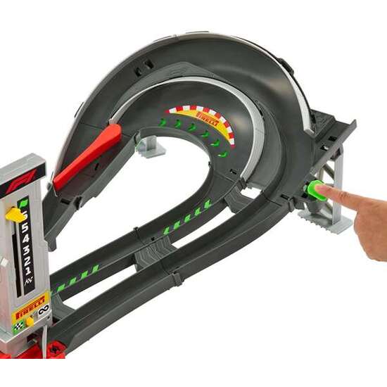 PISTA HOT WHEELS RACING F1 MOTORIZADA INCLUYE 3 COCHES ESCALA 1:64. 30,5X168,50X43,50 CM image 5