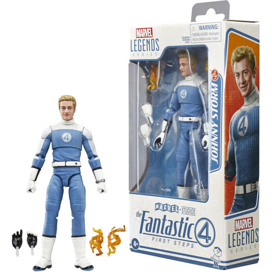 FIGURA JOHNNY STORM LOS 4 FANTASTICOS MARVEL 15CM image 1