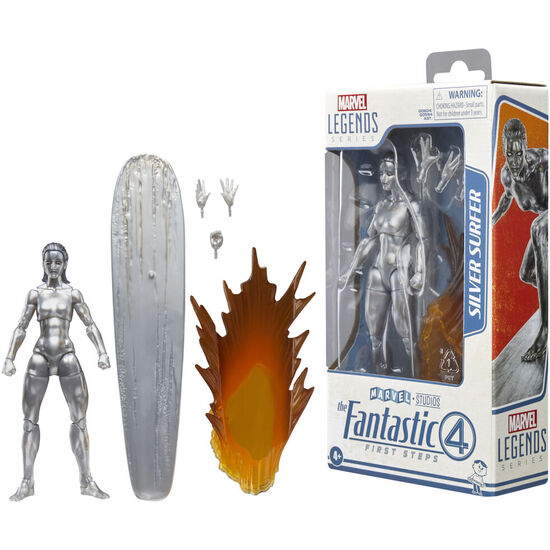 FIGURA ESTELA PLATEADA LOS 4 FANTASTICOS MARVEL 15CM image 1