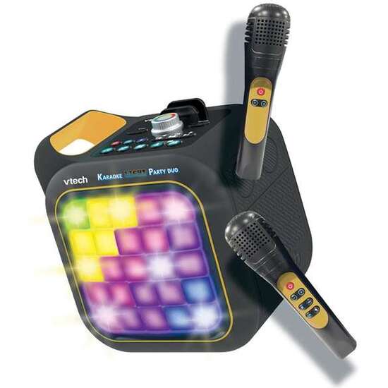KARAOKE LIGHT PARTY DUO GOLDEN EDITION. CON CONEXIÓN Y ALTAVOZ BLUETOOTH, DOS MICROFONOS, 5 MODOS DE JUEGO Y CONTROL DE VOLUMEN. 35X20X27,9 CM image 2