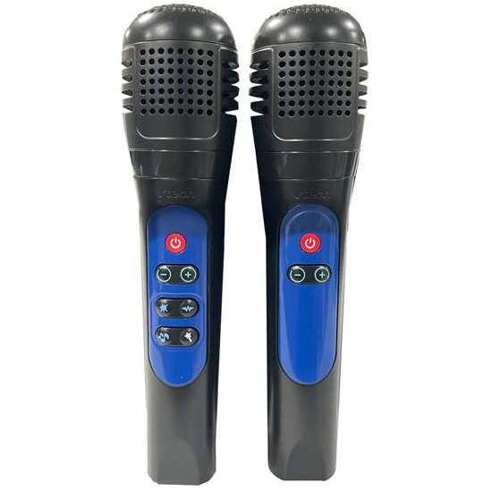 KARAOKE LIGHT PARTY DUO DISCO EDITION.CON CONEXIÓN Y ALTAVOZ BLUETOOTH, DOS MICROFONOS, 5 MODOS DE JUEGO Y CONTROL DE VOLUMEN. 35X20X27,9 CM image 1