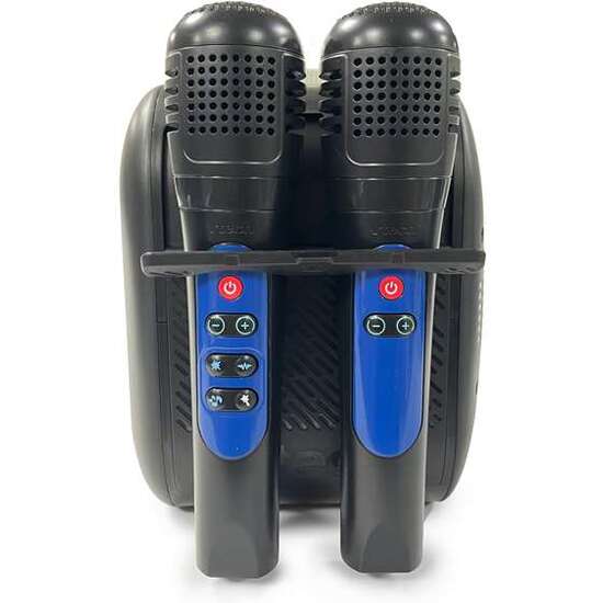 KARAOKE LIGHT PARTY DUO DISCO EDITION.CON CONEXIÓN Y ALTAVOZ BLUETOOTH, DOS MICROFONOS, 5 MODOS DE JUEGO Y CONTROL DE VOLUMEN. 35X20X27,9 CM image 4