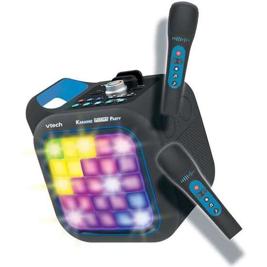 KARAOKE LIGHT PARTY DUO DISCO EDITION.CON CONEXIÓN Y ALTAVOZ BLUETOOTH, DOS MICROFONOS, 5 MODOS DE JUEGO Y CONTROL DE VOLUMEN. 35X20X27,9 CM image 5
