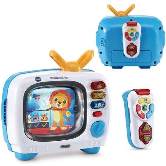 MI TELE MÁGICA CON JUEGOS Y CANALES. TELEVISOR CON PANTALLA ANIMADA NO ELECTRÓNICA Y RICO EN CONTENIDO BILINGÜE. 32,5X13X24 CM image 3