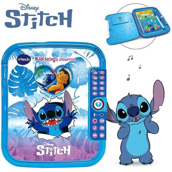 DIARIO SECRETO KIDISECRETS DE STITCH CON CODIGO SECRETO. INCLUYE UN CUADERNO Y COMPARTIMENTO OCULTO. CON LA VOZ REAL DE LOS PERSONAJES. 28X6,5X24 CM image 2