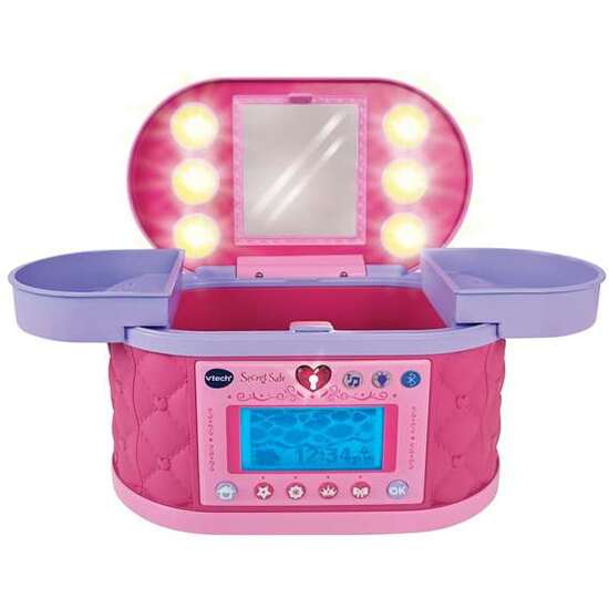 MALETÍN SECRETO DE MAQUILLAJE KIDISECRETS CON PANTALLA LCD MULTIFUNCIÓN Y CODIGO SECRETO DIGITAL. RADIO INTERGRADA. 35X18X30 CM image 0