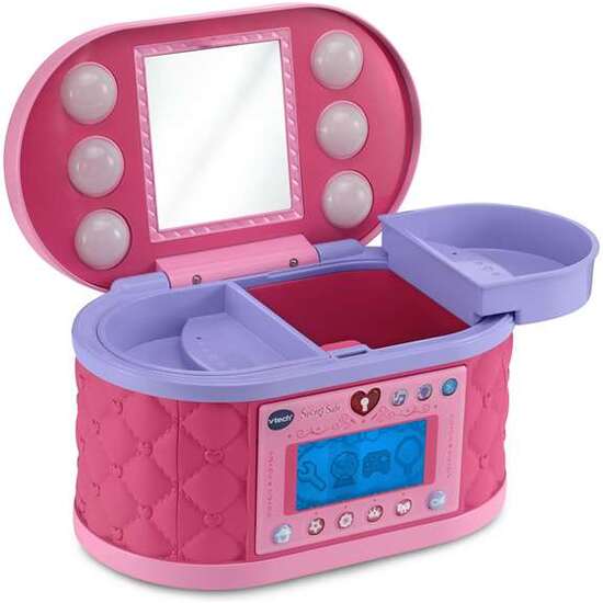 MALETÍN SECRETO DE MAQUILLAJE KIDISECRETS CON PANTALLA LCD MULTIFUNCIÓN Y CODIGO SECRETO DIGITAL. RADIO INTERGRADA. 35X18X30 CM image 3