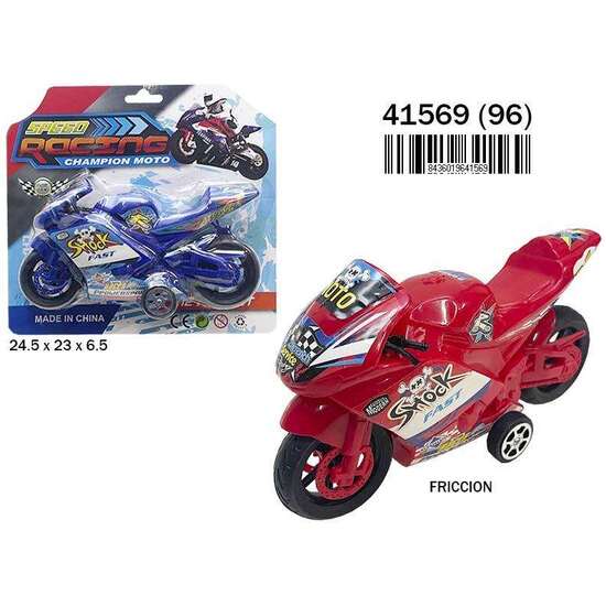 MOTO CARRETERAS FRICCION, EN 3 COLORES DIFERENTES image 0
