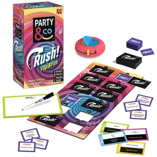 JUEGO PARTY & CO. RUSH. DONDE EL TIEMPO ES TU MAYOR DESAFIO. TRANSFORMA CADA PARTIDA EN UNA CARRERA CONTRARRELOJ. 12X21X7 CM image 0