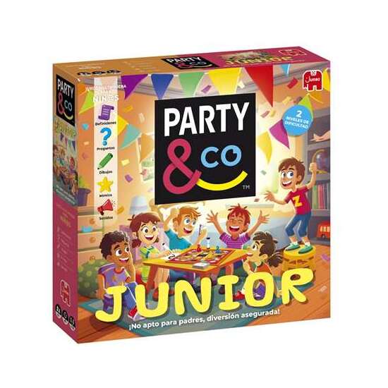 JUEGO PARTY & CO. JUNIOR. JUEGO DE MESA PARA LOS PEQUEÑOS CON DOS NIVELES DE DIFICULTAD SEGÚN EDAD image 0