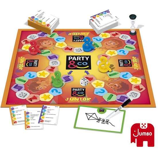 JUEGO PARTY & CO. JUNIOR. JUEGO DE MESA PARA LOS PEQUEÑOS CON DOS NIVELES DE DIFICULTAD SEGÚN EDAD image 3