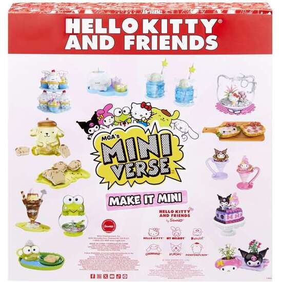 BOLA KIT MINIVERSE HELLO KITTY CON TODOS SUS AMIGOS. image 1