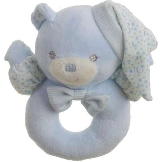 SONAJERO OSITO SWEET ESTRELLAS 16CM AZUL CAJA CASITA image 0
