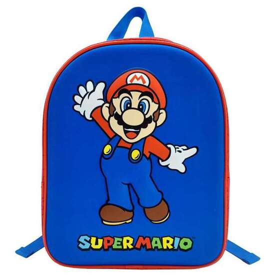 SUPERMARIO MOCHILA PREESCOLAR 3D EVA. INTERIOR TOTALMENTE FORRADO. ESPALDERA ACOLCHADA. TIRANTES, AJUSTABLES Y ACOLCHADOS42 X 31 X 13.5 CM. image 0