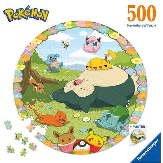 PUZZLE 500 PIEZAS POKÉMON ROUND. image 4