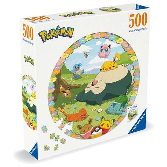 PUZZLE 500 PIEZAS POKÉMON ROUND. image 5