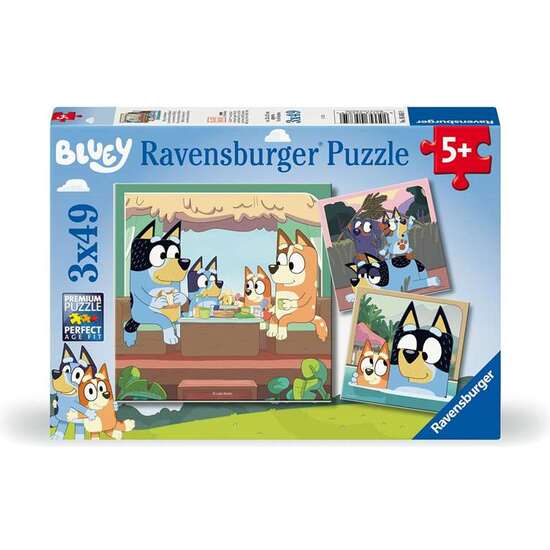 PUZZLE 3X49 PIEZAS BLUEY image 0