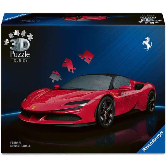 PUZZLE 3D FERRARI SF 90 STRADALE 108 PIEZAS. image 0