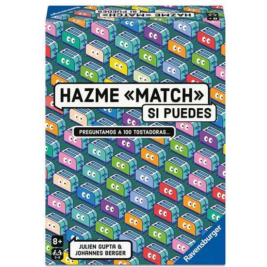 JUEGO DE MESA HAZME MATCH SI PUEDES. INCLUYE 300 PREGUNTAS ABSURDAS SIN RESPUESTAS CORRECTAS NI INCORRECTAS. image 0