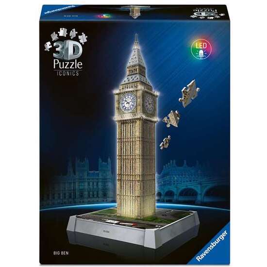 PUZZLE 3D CON LUZ LED BIG BEN 216 PIEZAS. image 0
