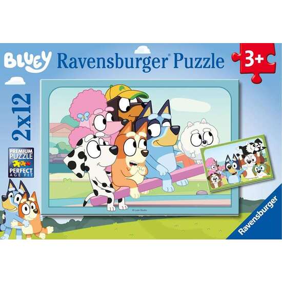 PUZZLE 2X12 PIEZAS BLUEY image 1