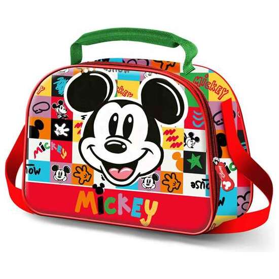 BOLSA PORTAMERIENDA 3D MICKEY MOUSE MOOD 25,5 X10 X20 CM image 0