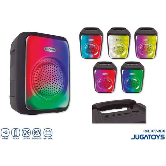 ALTAVOZ BLUETOOTH CON LUZ, INCLUYE CABLE CARGADOR image 0