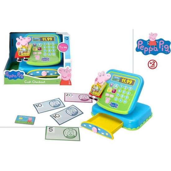 CAJA REGISTRADORA PEPPA PIG CON SONIDOS. image 0