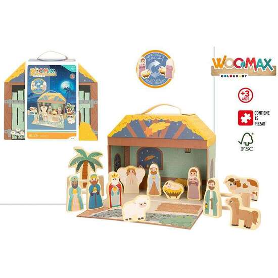 BELEN MADERA WOOMAX. INCLUYE 15 PIEZAS. image 0