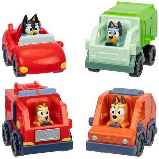 MINICOCHES CARRERAS DE BLUEY, 4 VEHICULOS DE LOS MÁS POPULARES image 0