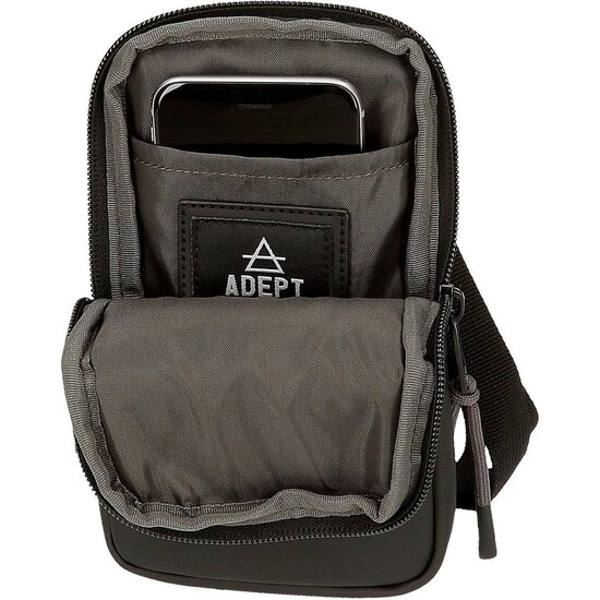 ADEPT BOLSO BANDOLERA POLIÉSTER Y PU ARKER GRIS image 3