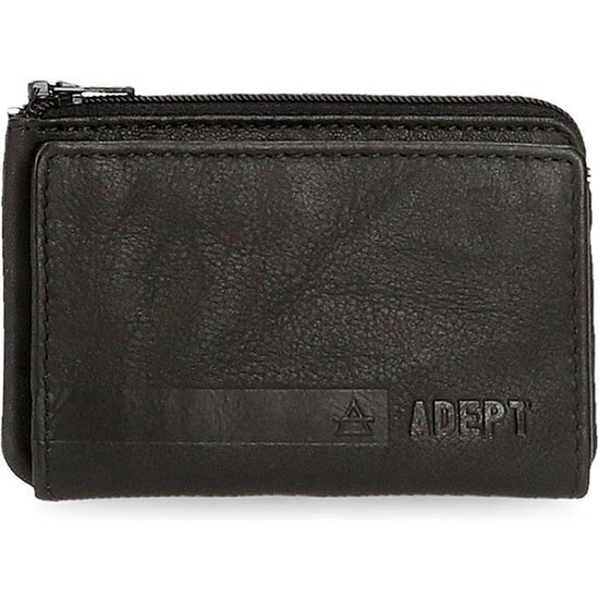 ADEPT CARTERA CON MONEDERO PIEL ALAN NEGRO image 0