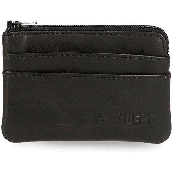 ADEPT CARTERA CON MONEDERO PIEL ALAN NEGRO image 0